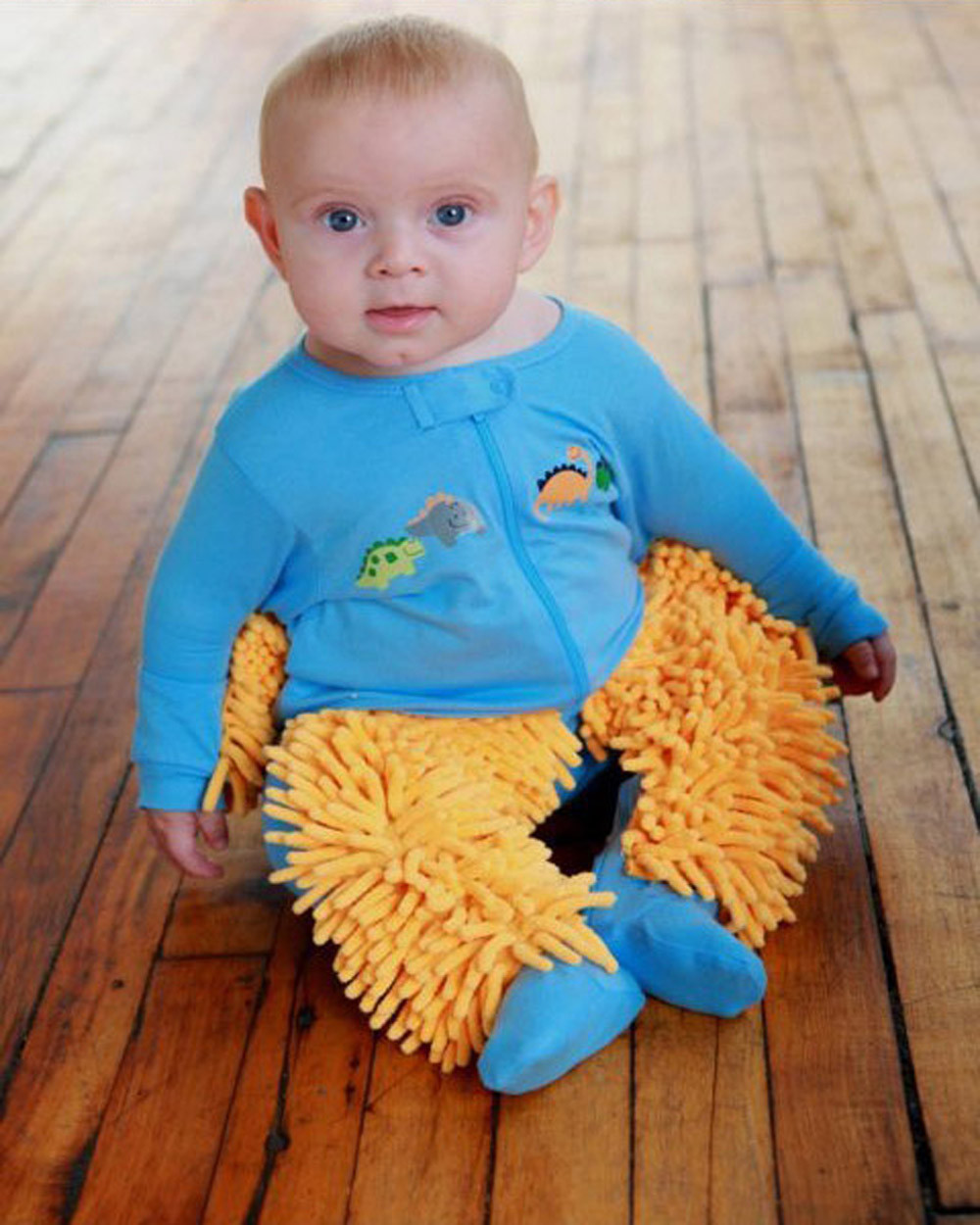 BABY MOP - The onesie that cleans your floors.