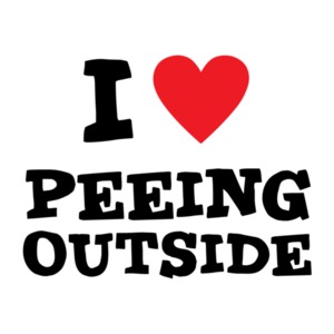 I Love Peeing Outside - Funny T-Shirt