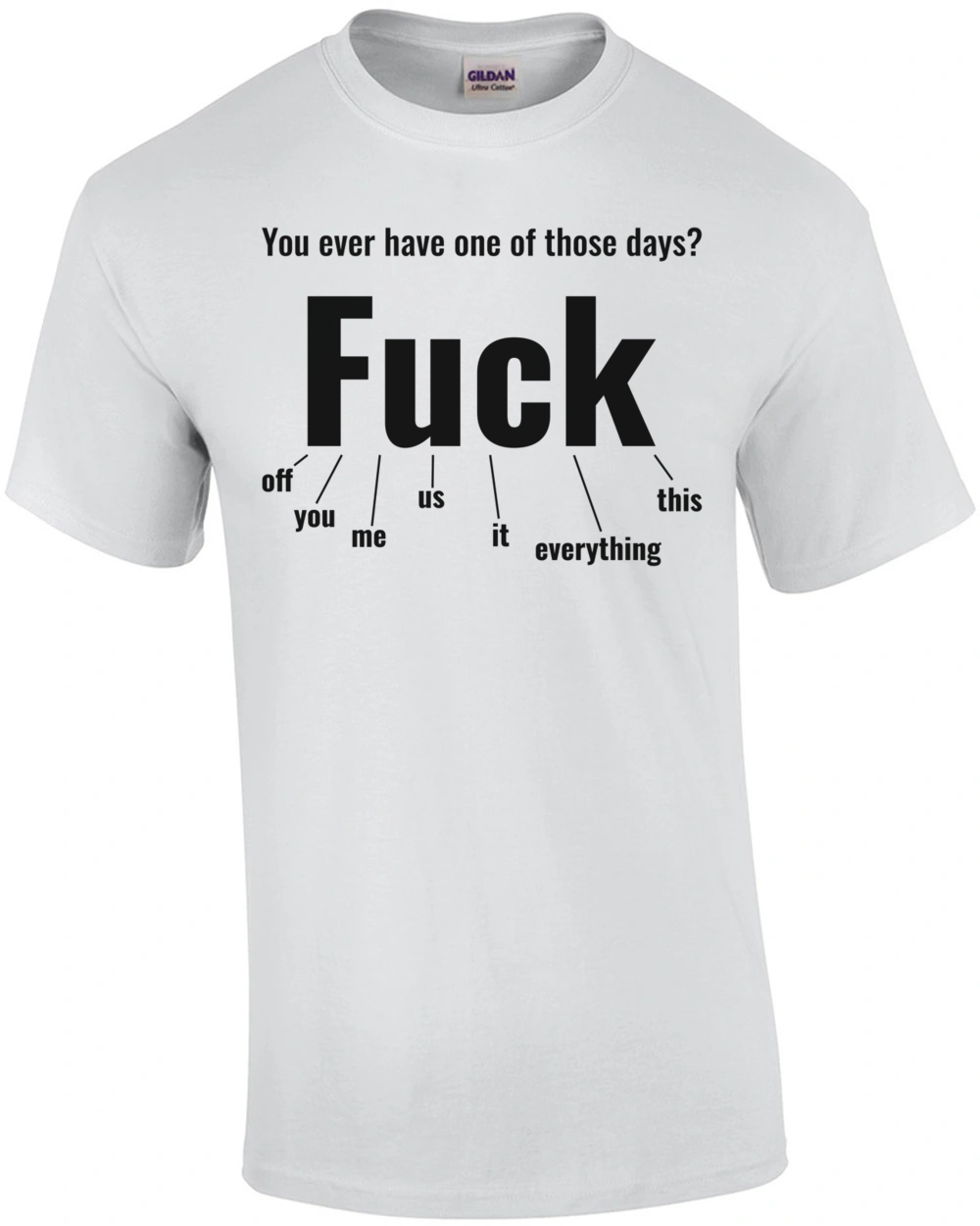 You ever have one of those days? Fuck everything t-shirt