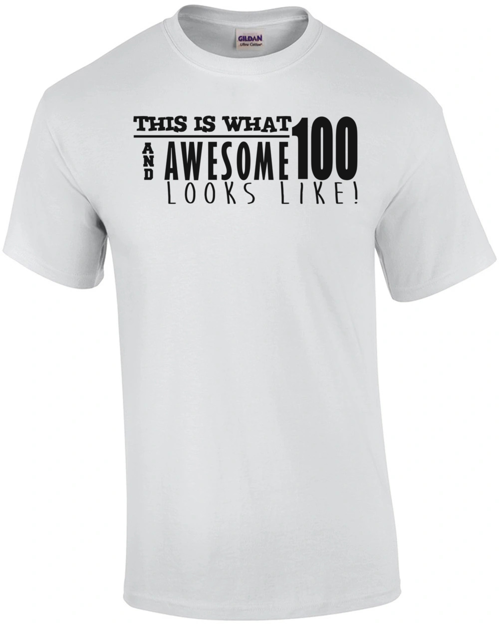 This is what 100 and awesome looks like 100th birthday t-shirt - happy ...
