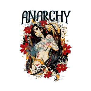 Anarchy Gothic Vintage Graphic T-Shirt