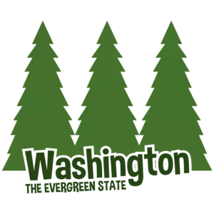 Washington - The evergreen state - washing t-shirt