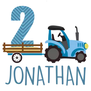 Tractor Pull - First Birthday Shirt. 1st Birthday Shirt. Boys Happy Birthday. Custom T-Shirt with your boys name and age. Personalized Birthday T-Shirt