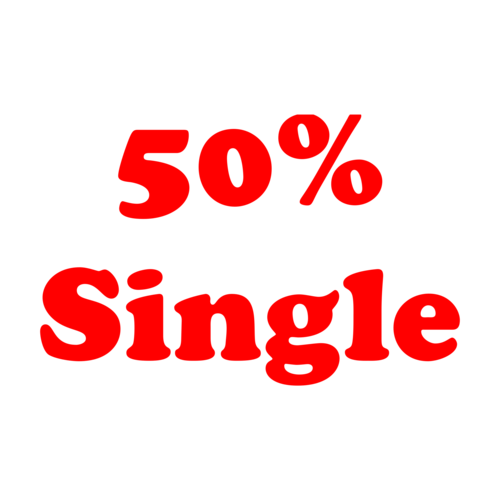 50% Single shirt