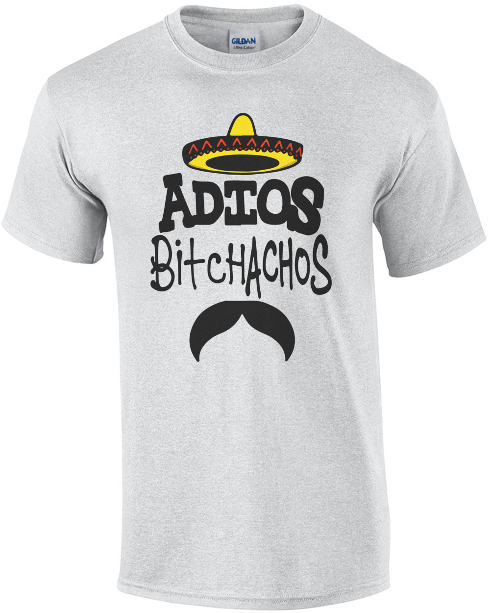 ADIOS Bitchachos Mexican Moustache Men Women Vest Tank Top Unisex T Shirt 2174 