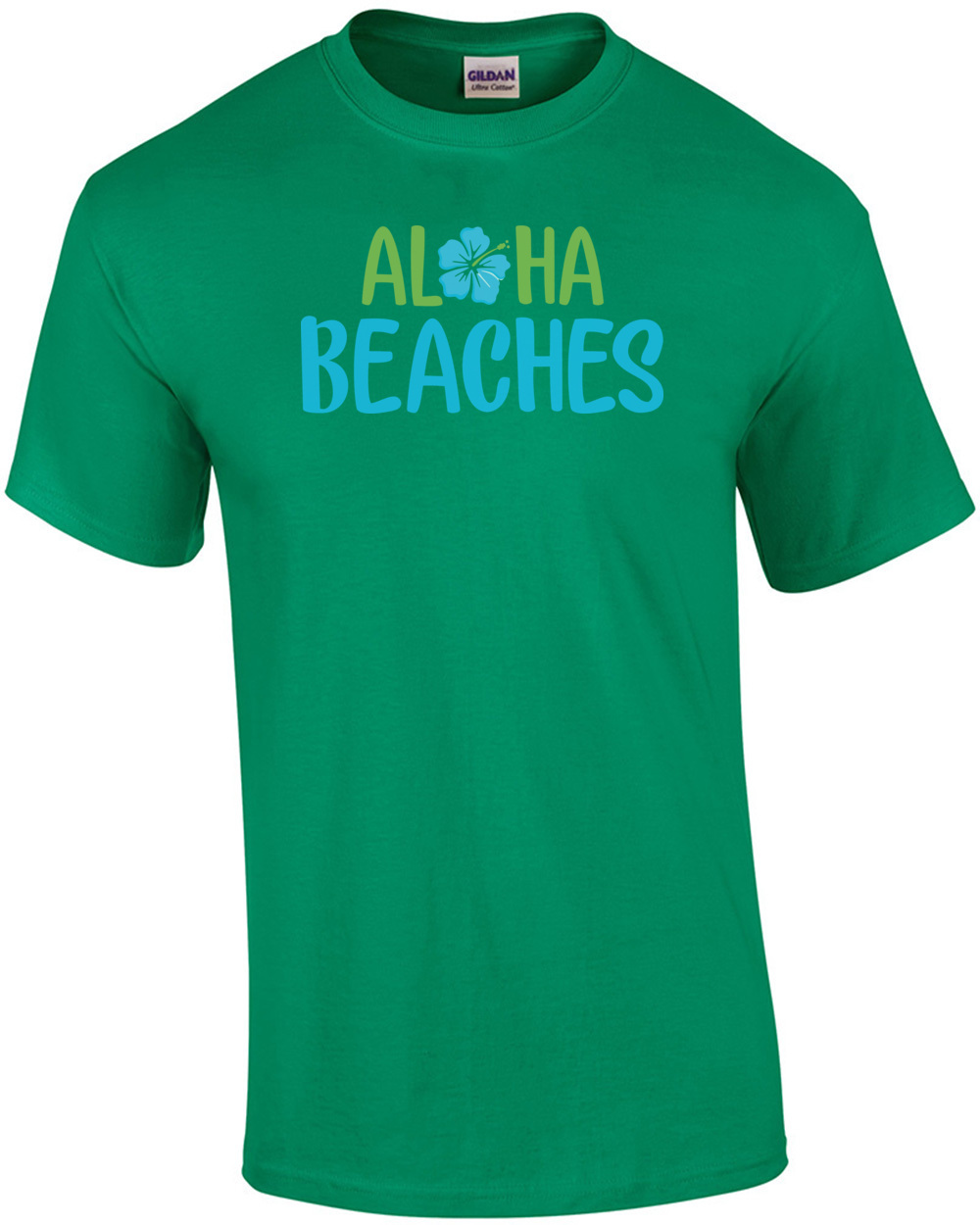 T-Shirt Homme Coton Premium – Drapeau Hawaï Aloha – Noir Et Blanc – Neuf Sans étiquettes