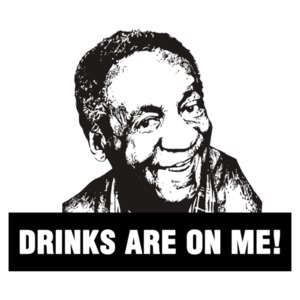 Bill Cosby Drinks Are On Me Funny T-Shirt