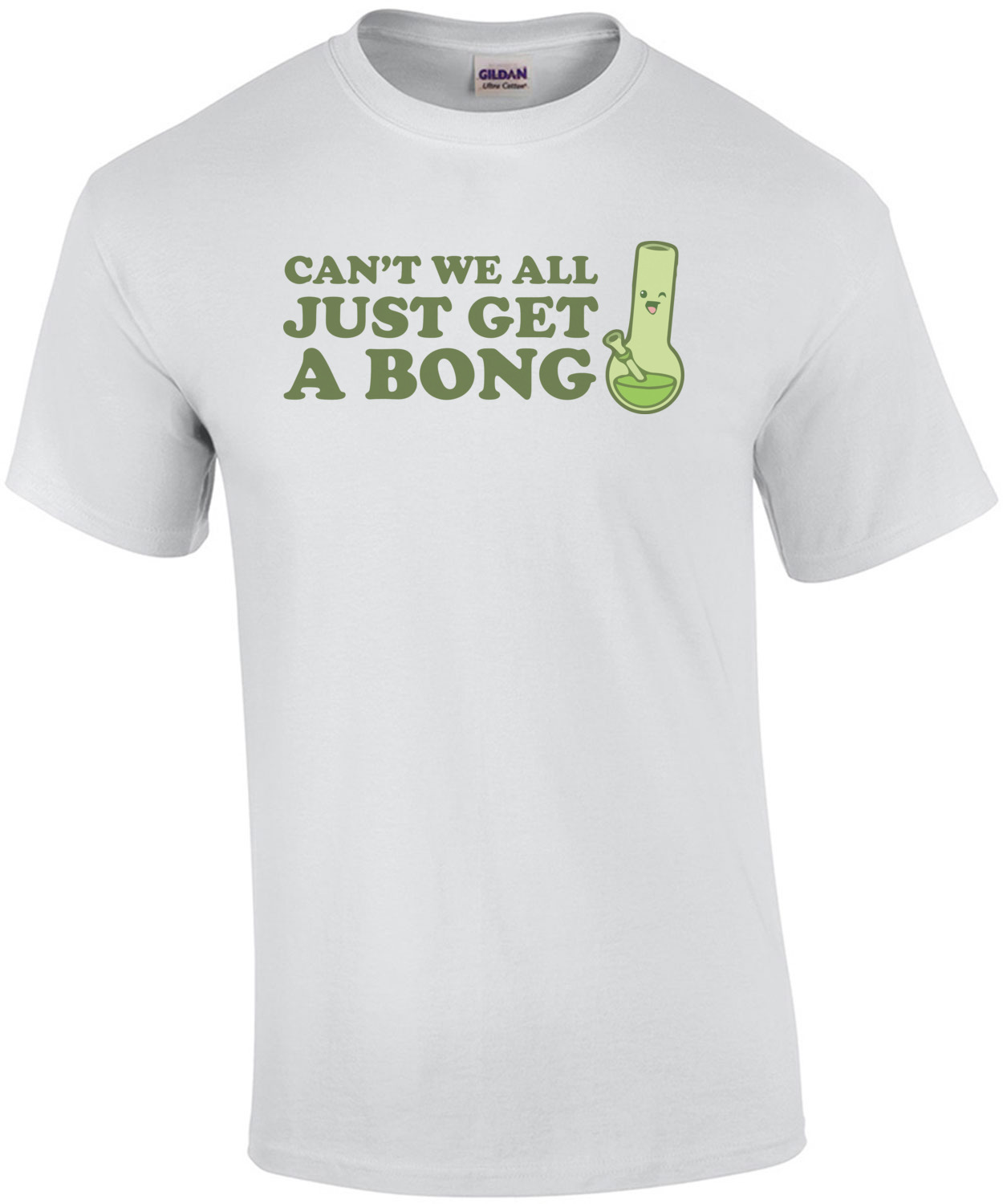 Child Cotton T-Shirt Lovely Long-Sleeved Tops Cant We All Just Get A Bong White