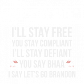 You stay safe, I'll stay free - Let's Go Brandon - Anti Joe Biden t-shirt