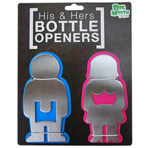 His and Hers Bottle Openers