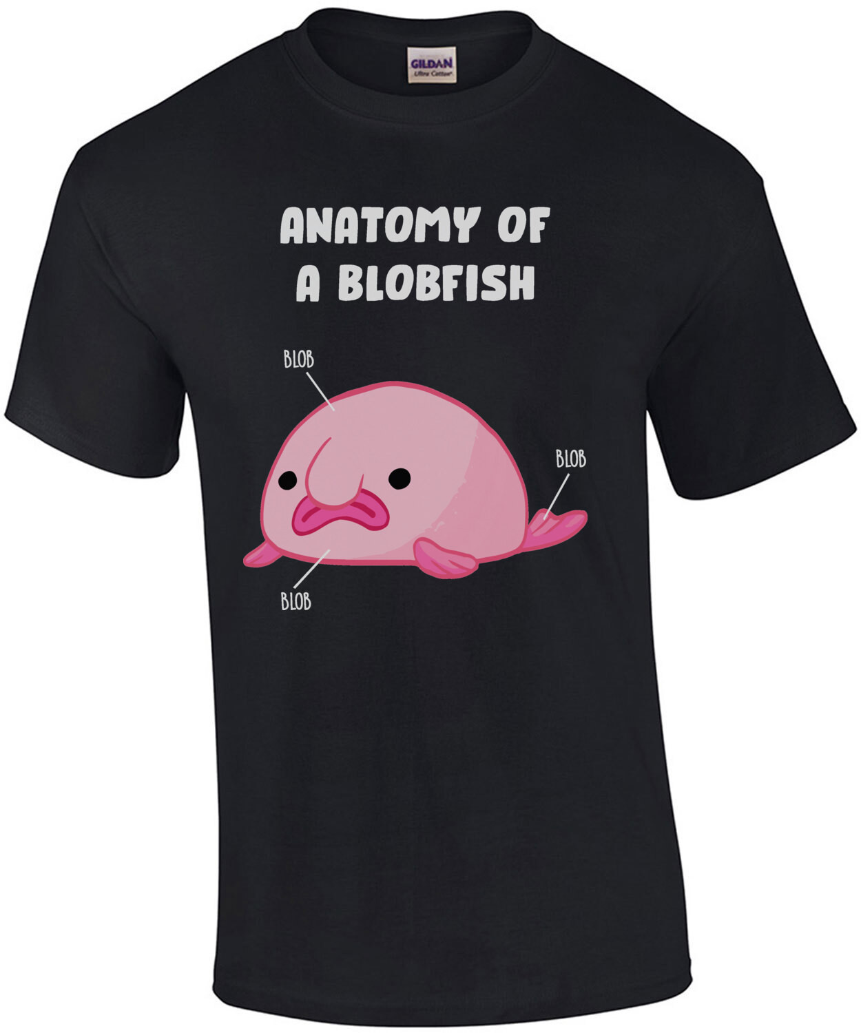 Anatomy of a blobfish - funny t-shirt
