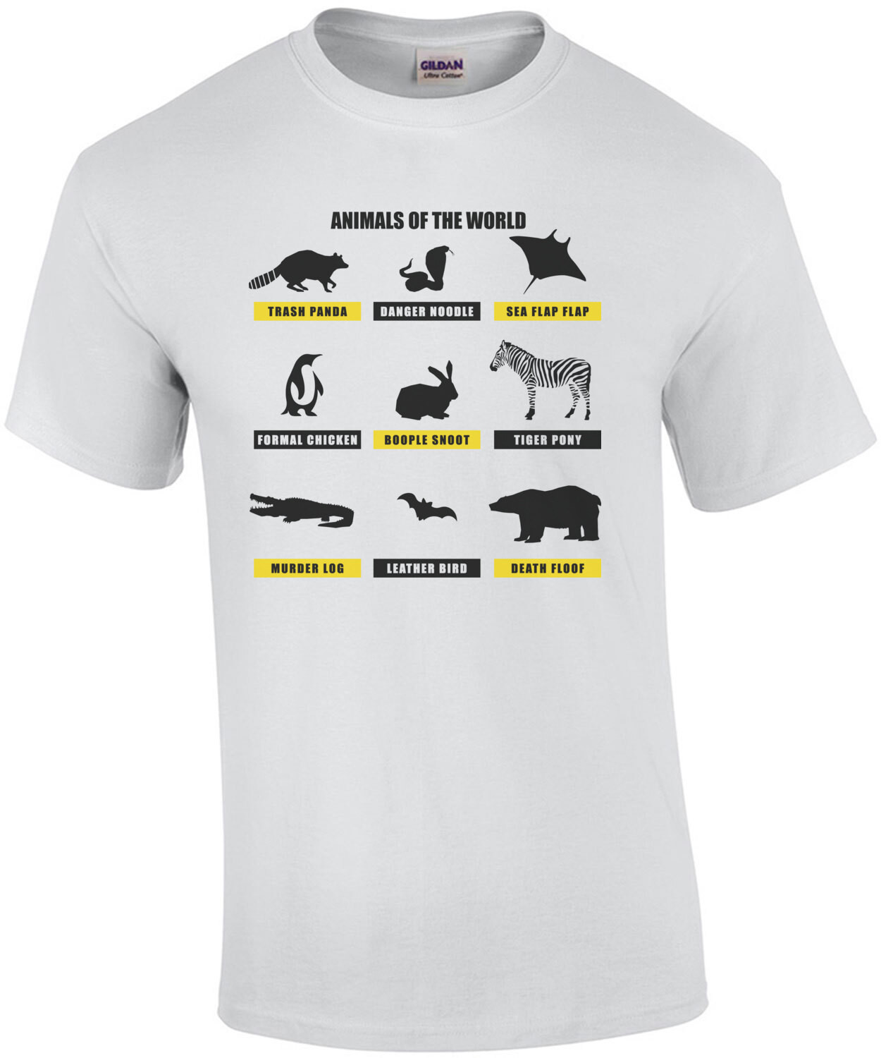 Animals of the world - funny animals t-shirt