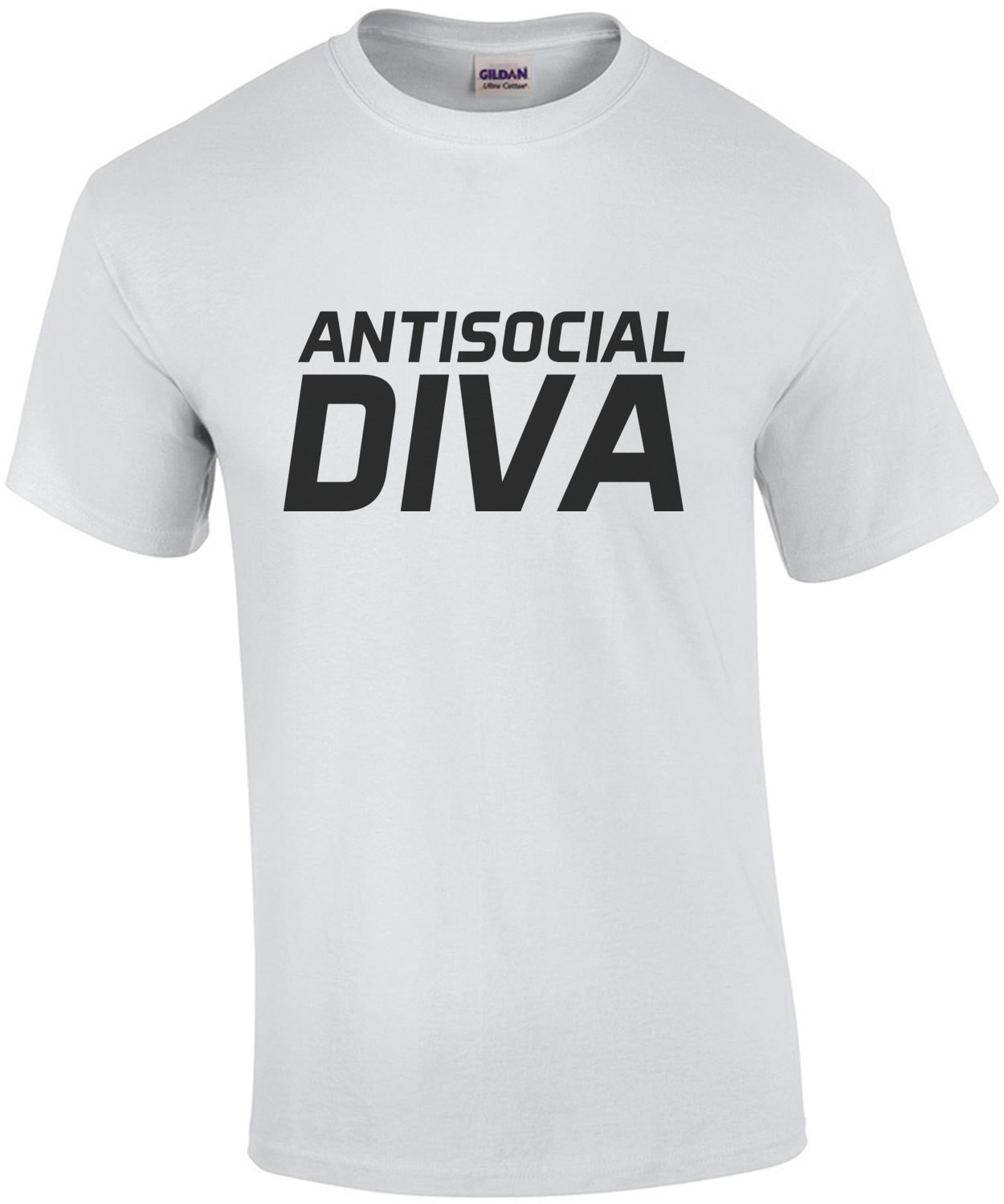 Antisocial Diva - Funny T-Shirt