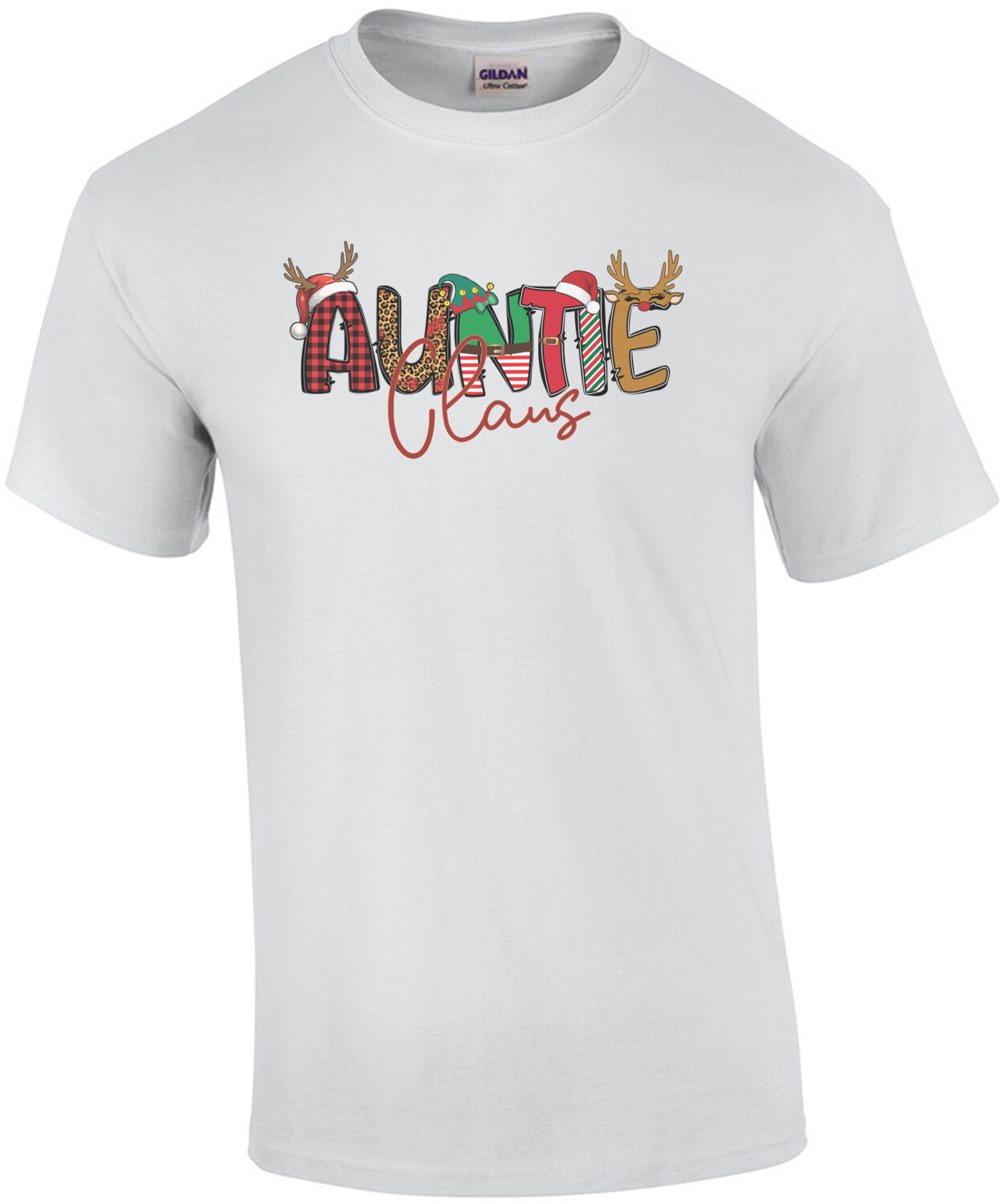 Auntie Claus - Funny Cute Aunt Santa Christmas T-Shirt