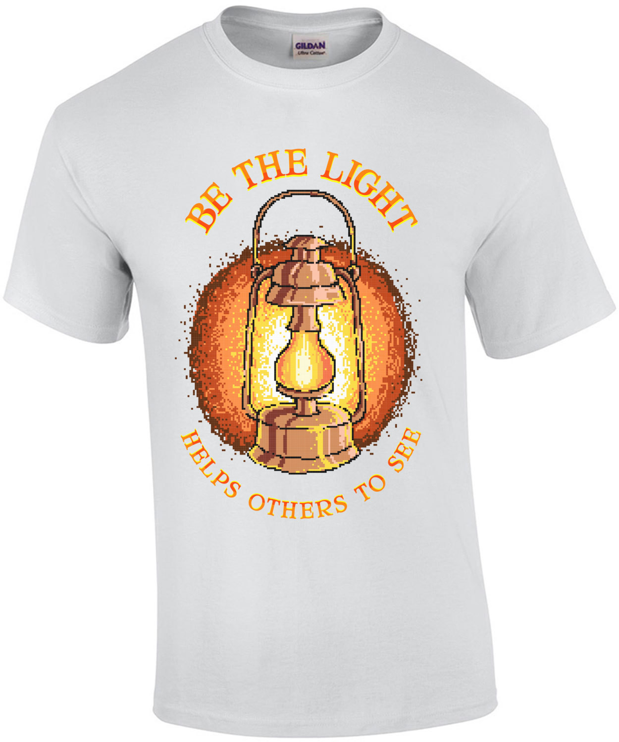 Be The Light Helps Others To See Retro Motivational T-Shirt