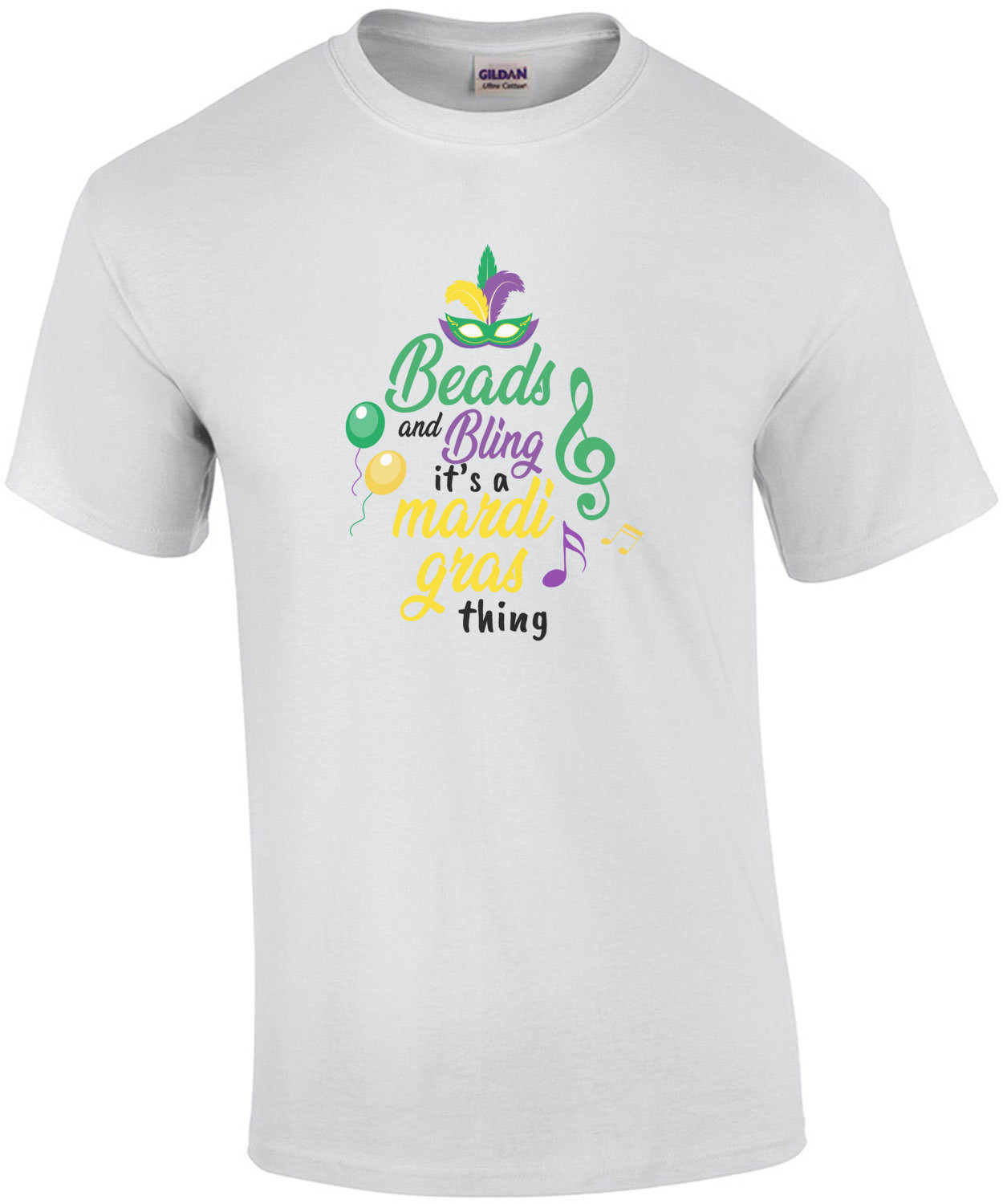 Beads and Bling - It's a mardi gras thing - New Orleans - louisiana t-shirt