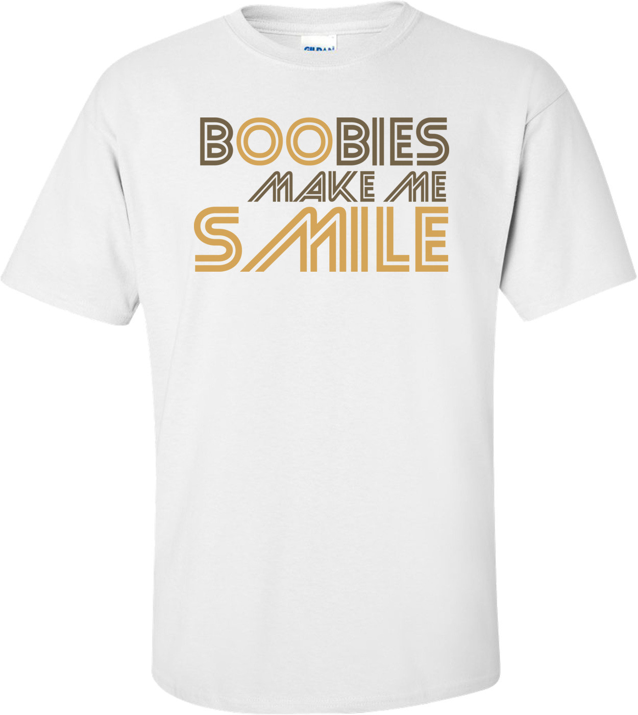 Boobies Make Me Smile Funny T-shirt