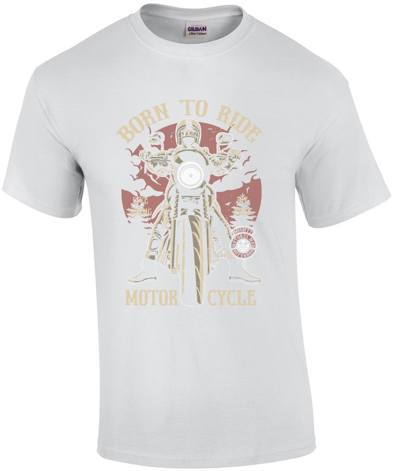 Born To Ride Motorcycle Bikers T-Shirt