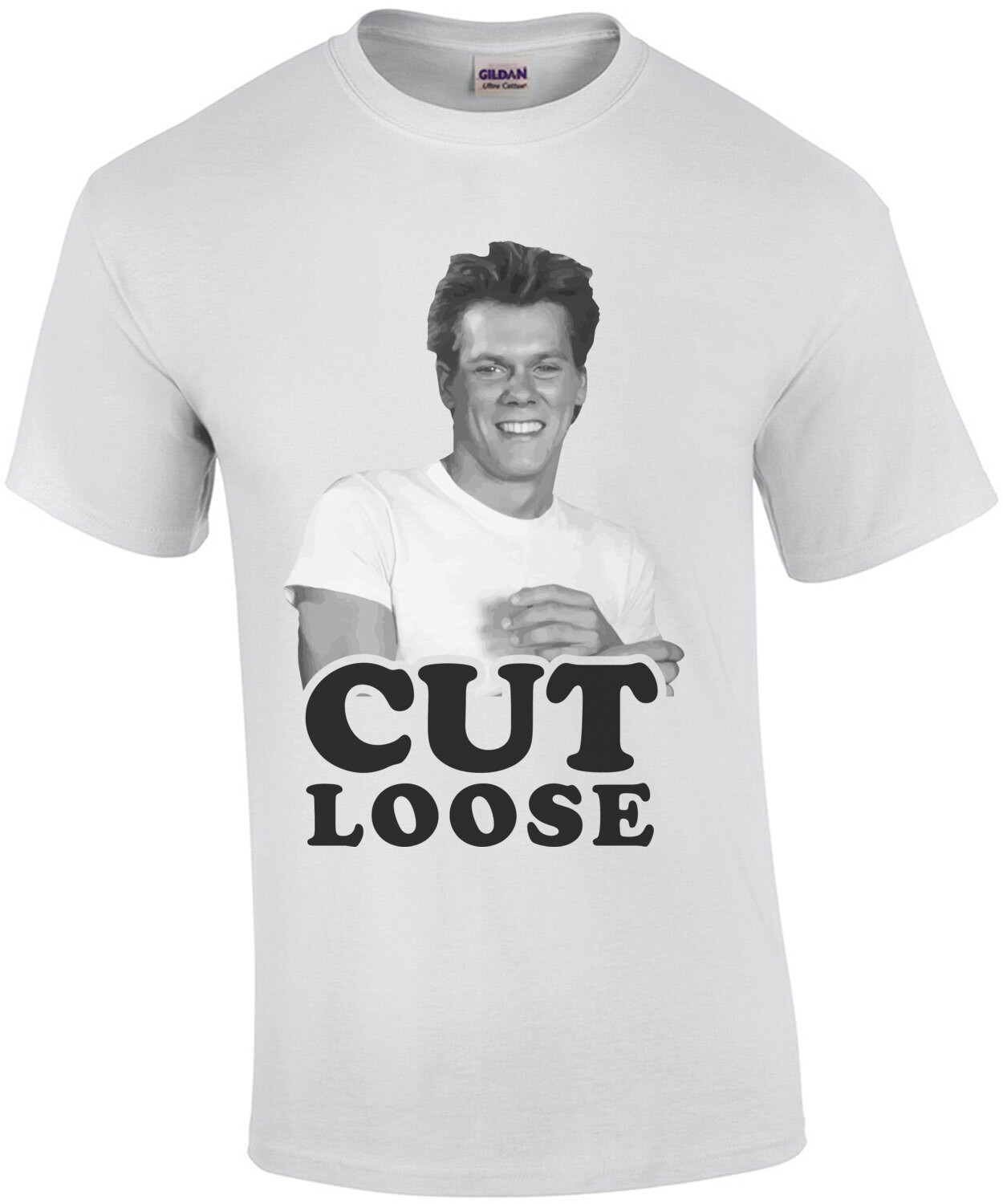 Cut Loose - Kevin Bacon - Footloose 80's t-shirt 