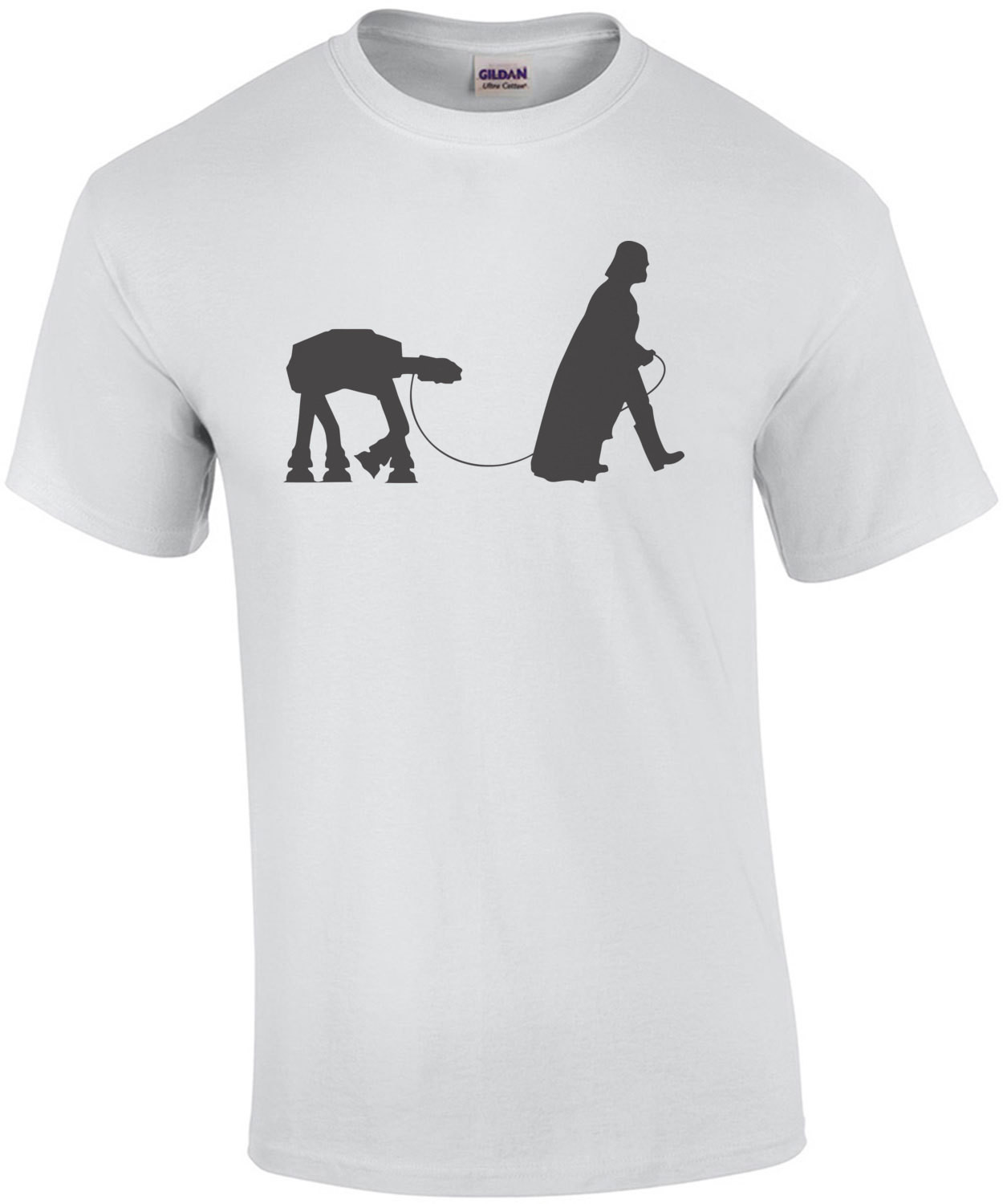 darth vader walking an at-at on a leash - Funny Star Wars T-Shirt