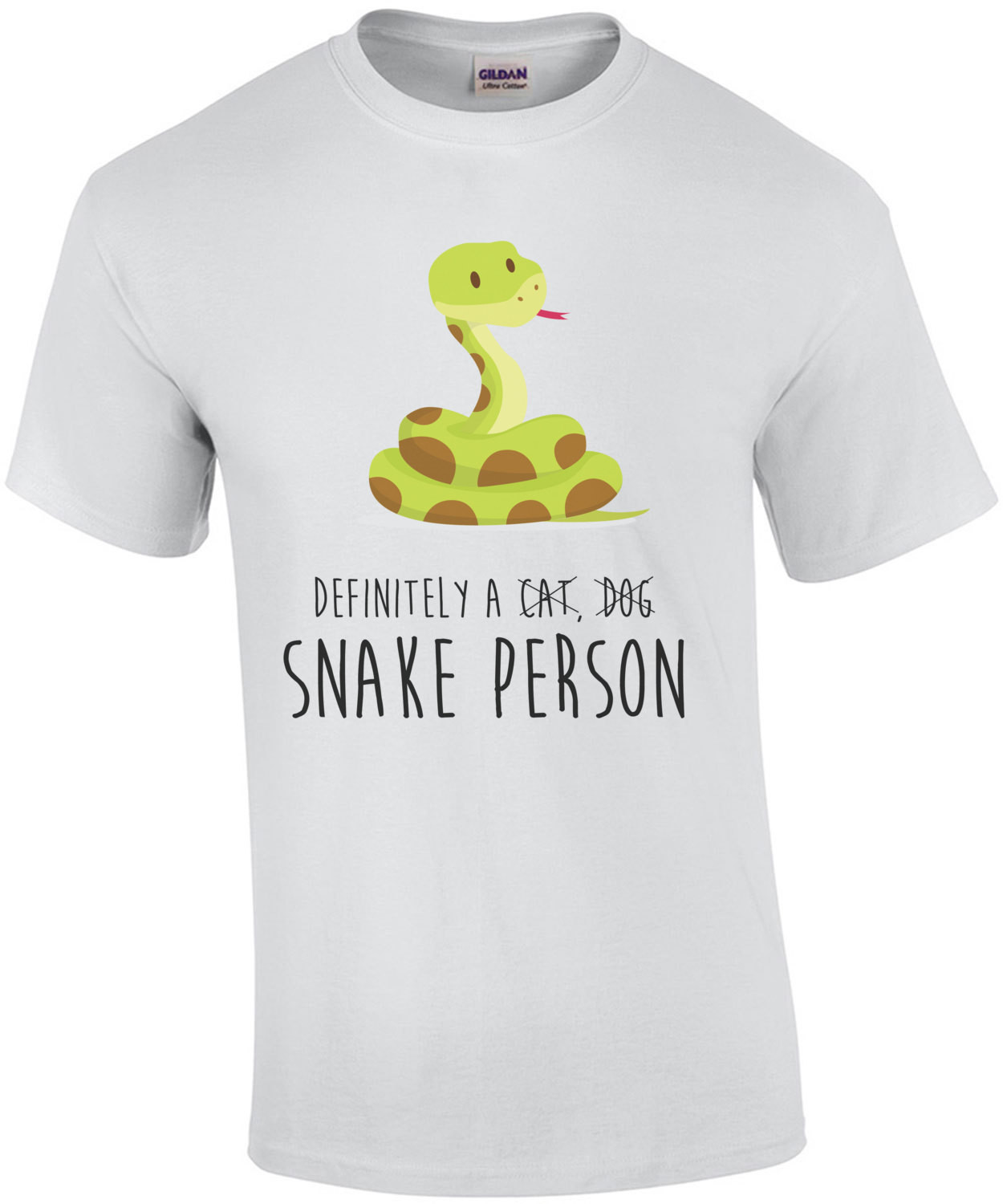 Definitely a snake person - funny snake t-shirt