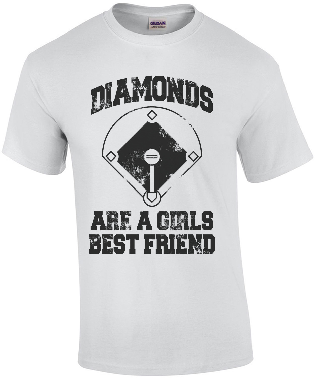 Diamonds Are A Girls Best Friend Baseball T-Shirt