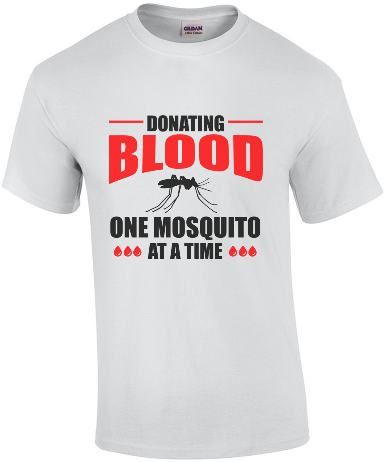 Donating blood - one mosquito at a time - camping t-shirt