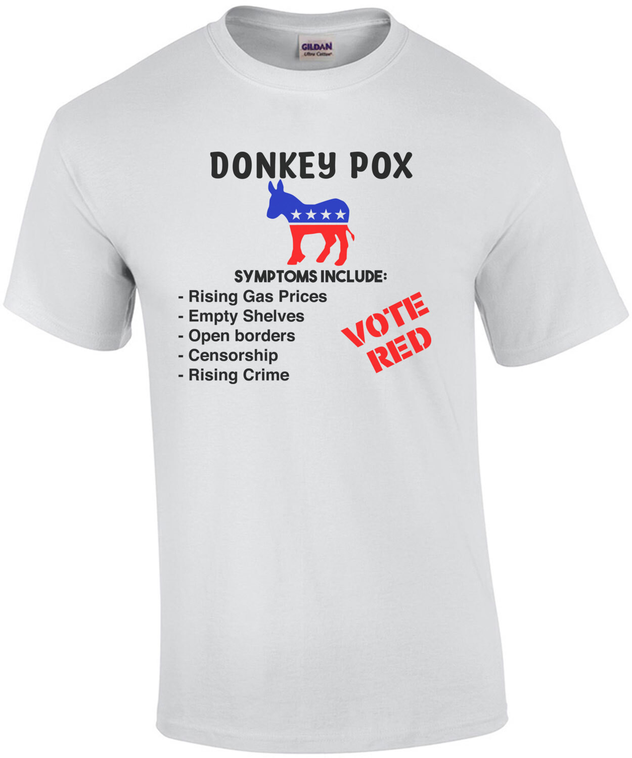 Donkey Pox - Funny Political Anti-Democrat Shirt