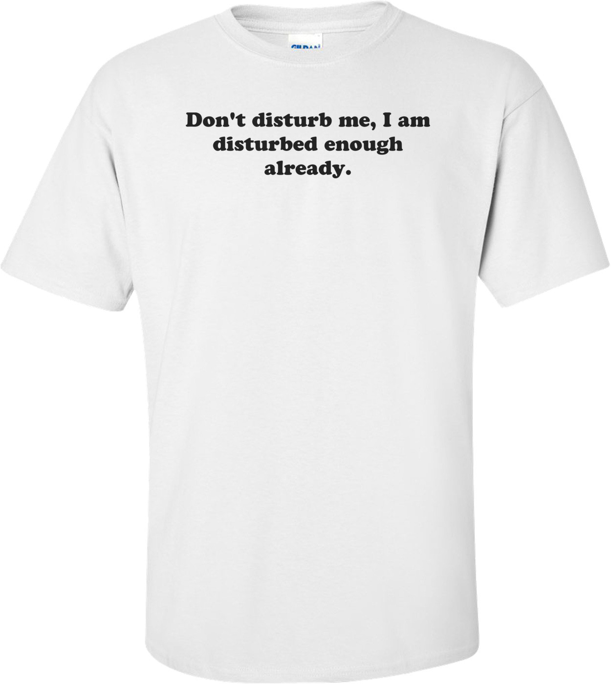 Don't disturb me, I am disturbed enough already. Shirt
