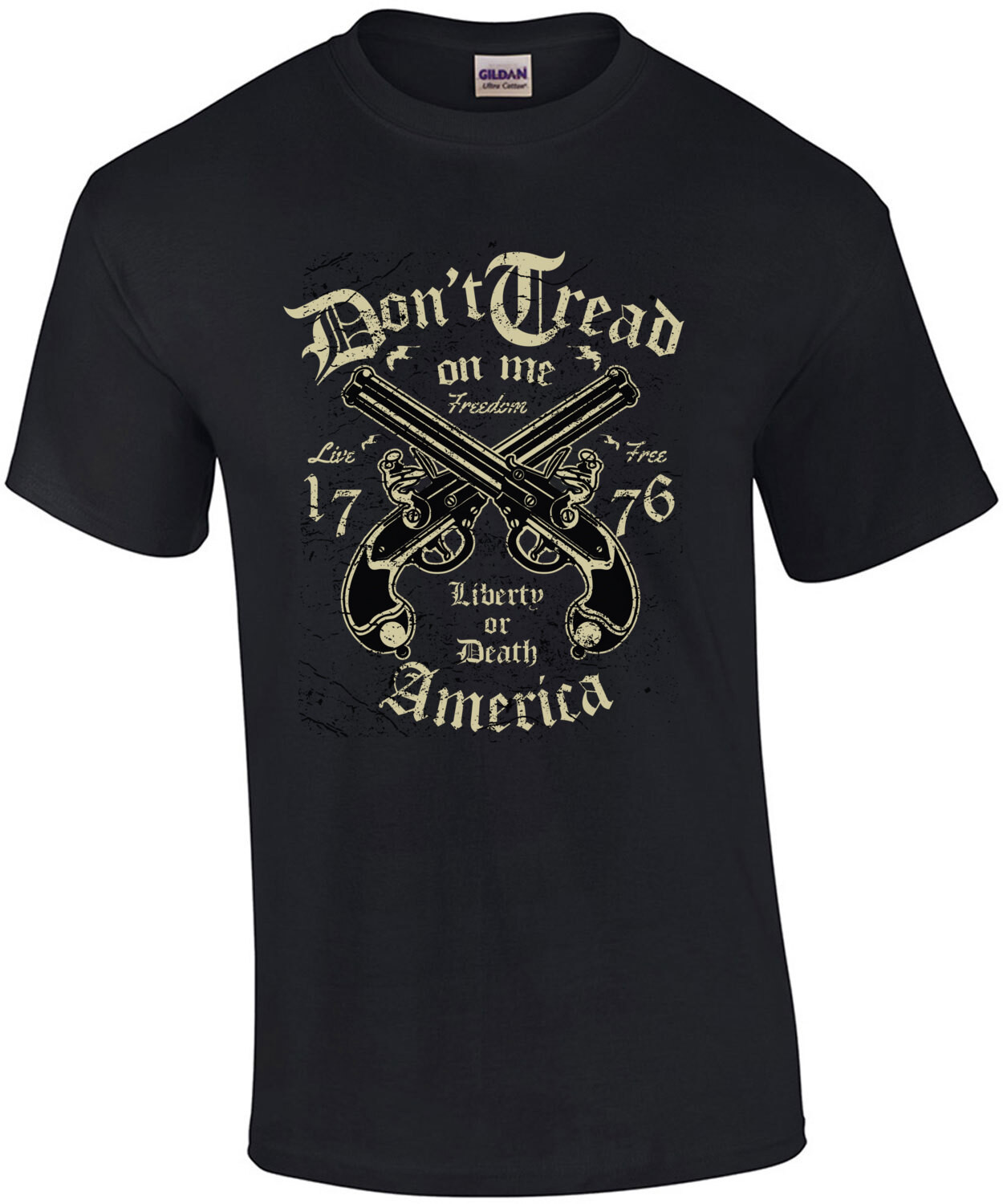 Dont Tread On Me Liberty Or Death Patriotic T-Shirt