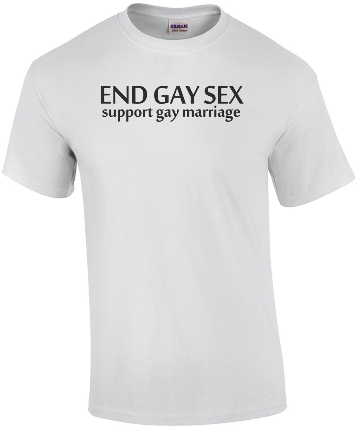 End Gay Sex, Support Gay Marriage Shirt