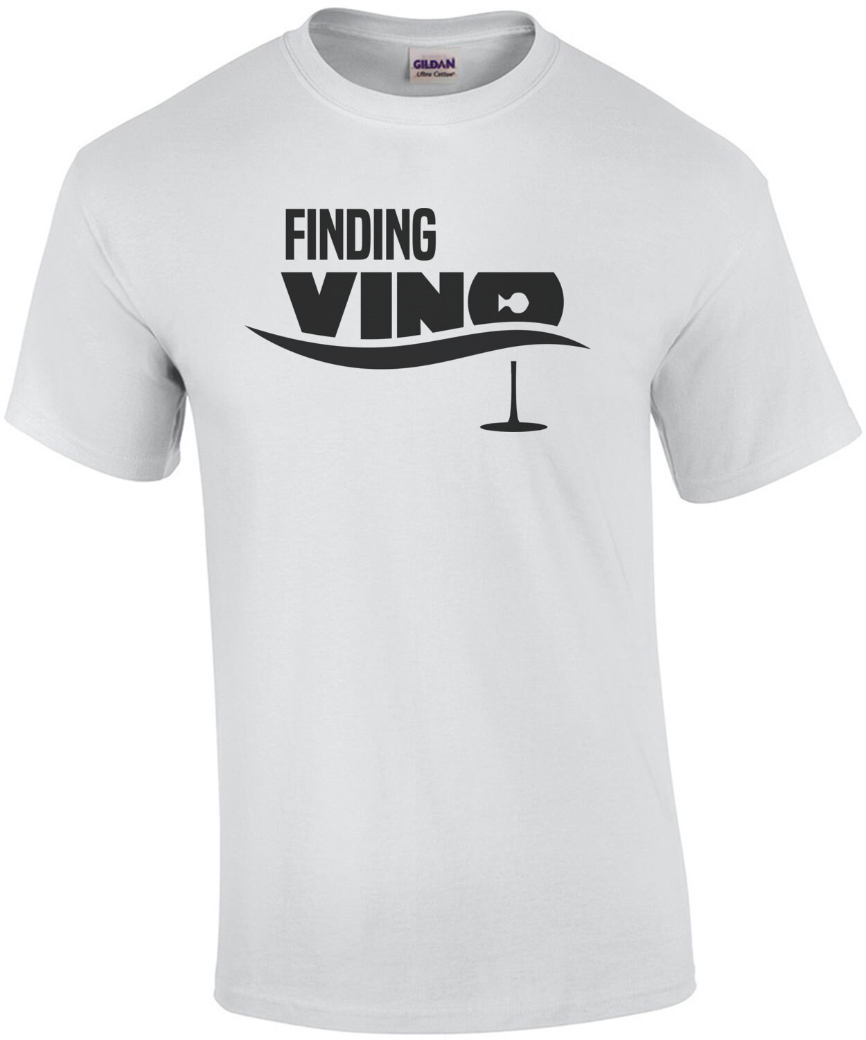 Finding Vino - Funny Wine T-Shirt - Finding Nemo Parody T-Shirt