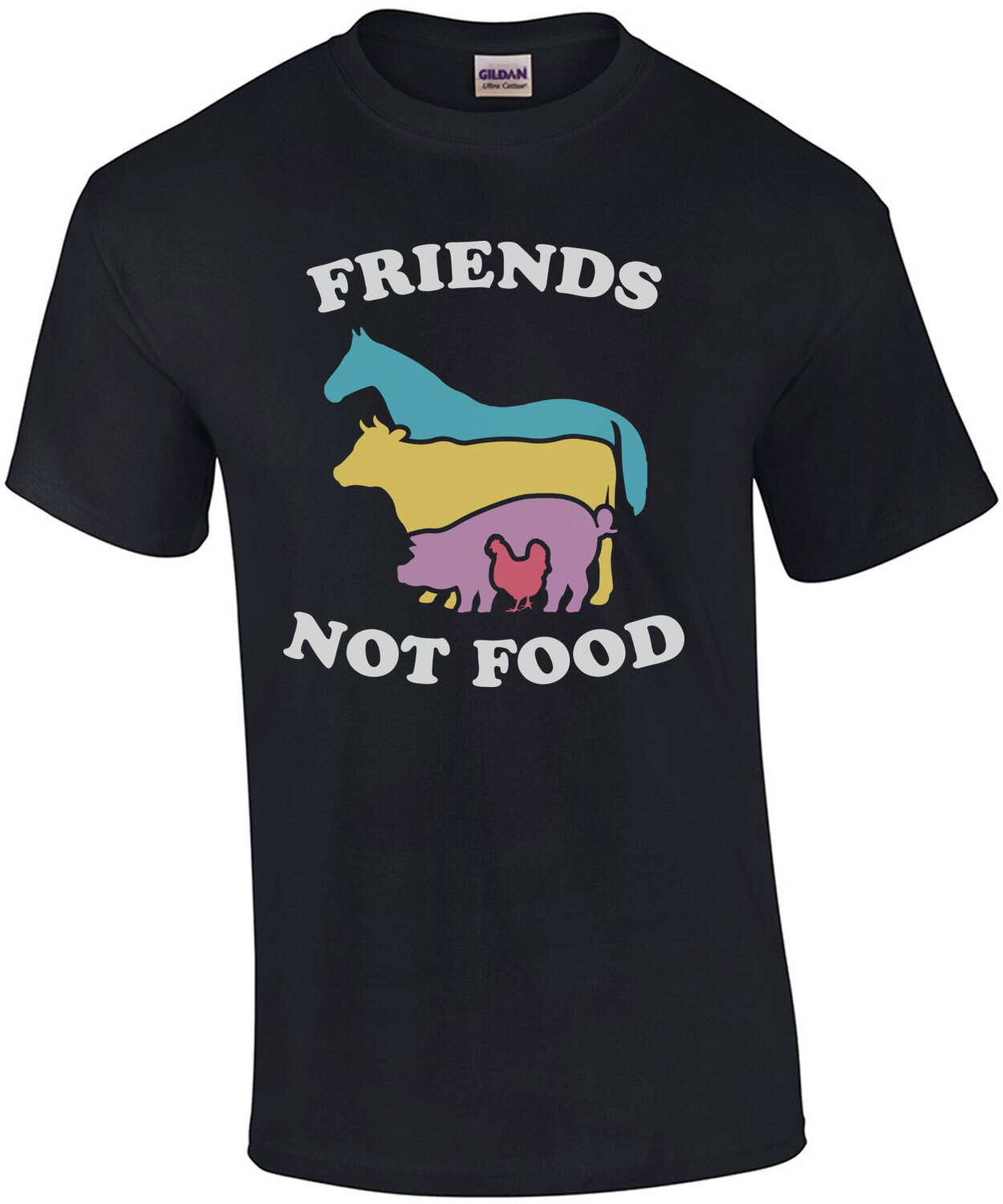 Friends Not Food - Vegetarian T-Shirt