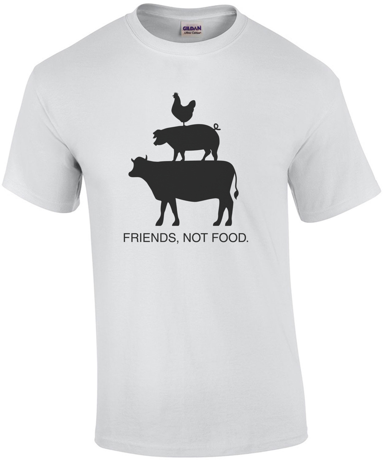 Friends, Not Food - Vegetarian T-Shirt