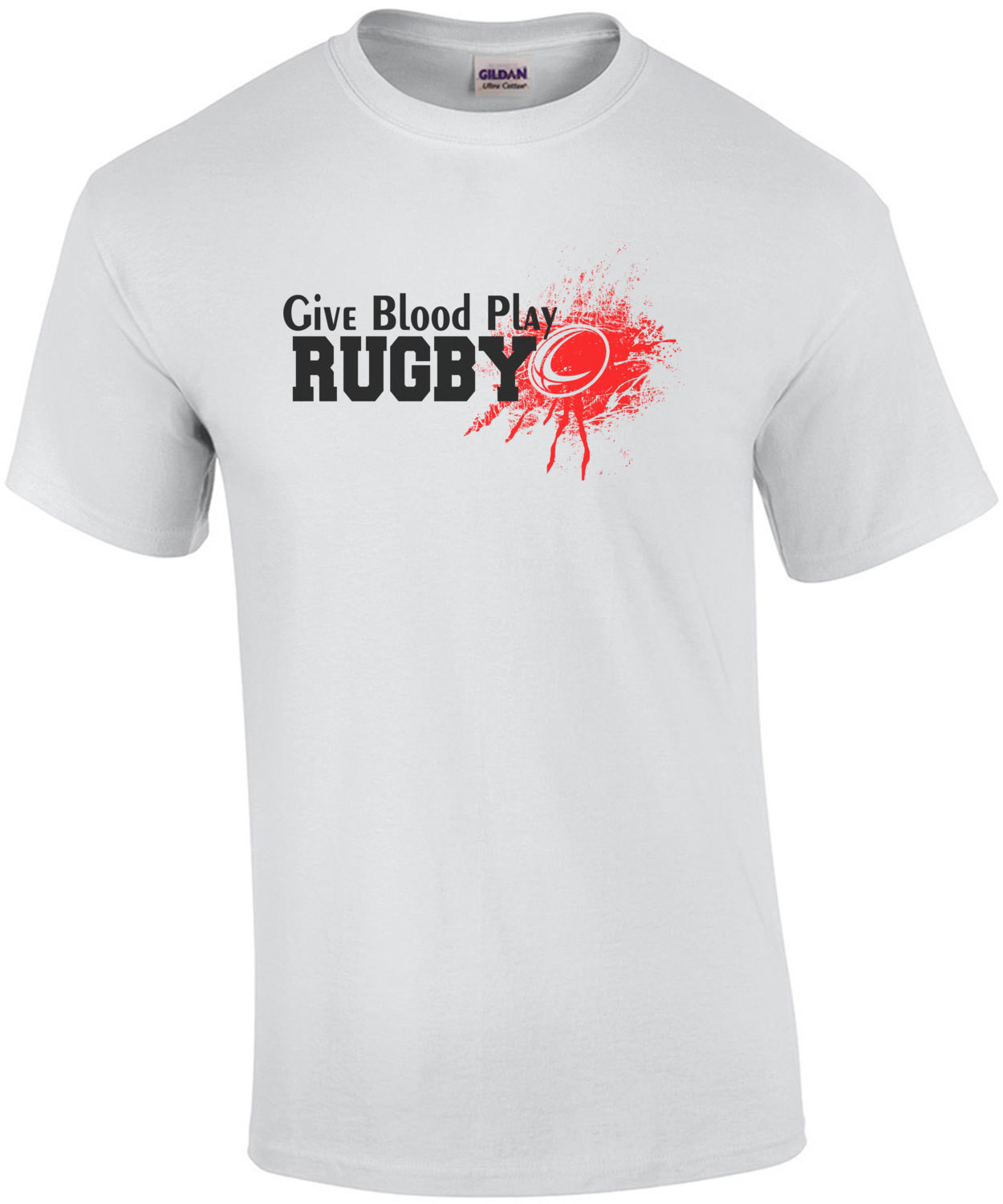 Give Blood Play Rugby T-Shirt