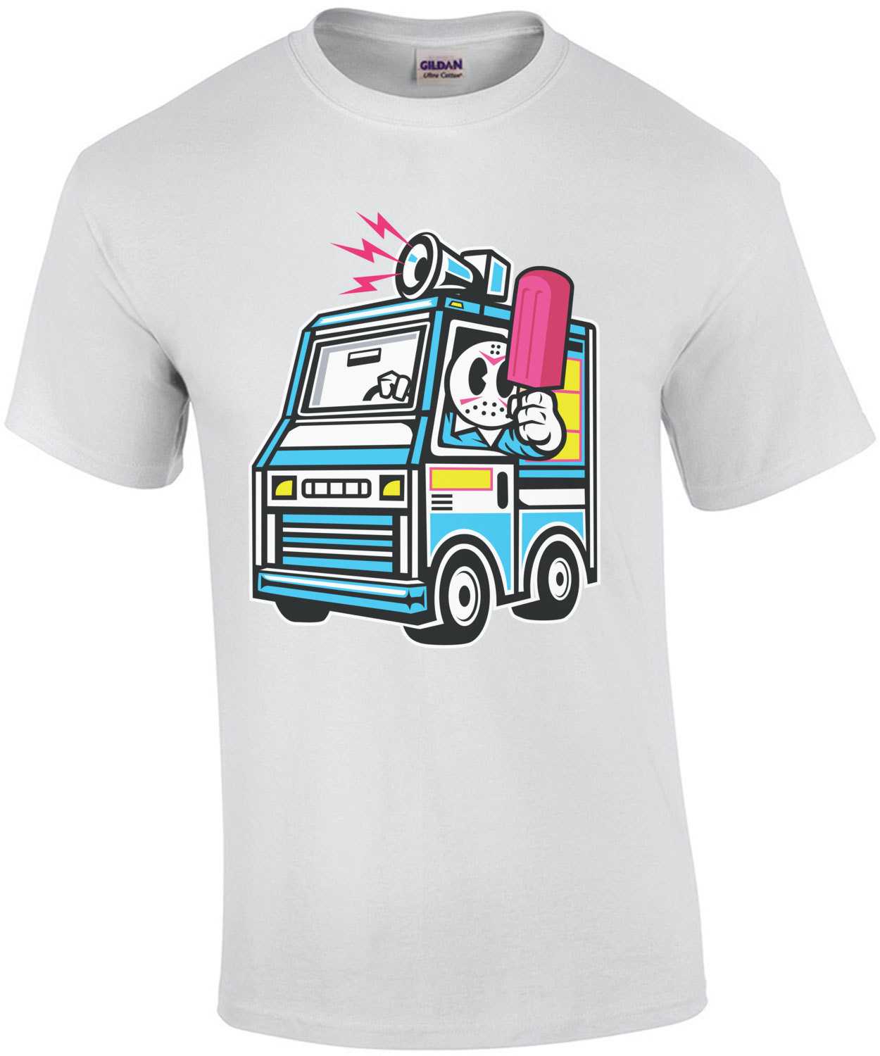 Horror Ice Cream Truck Retro T-Shirt