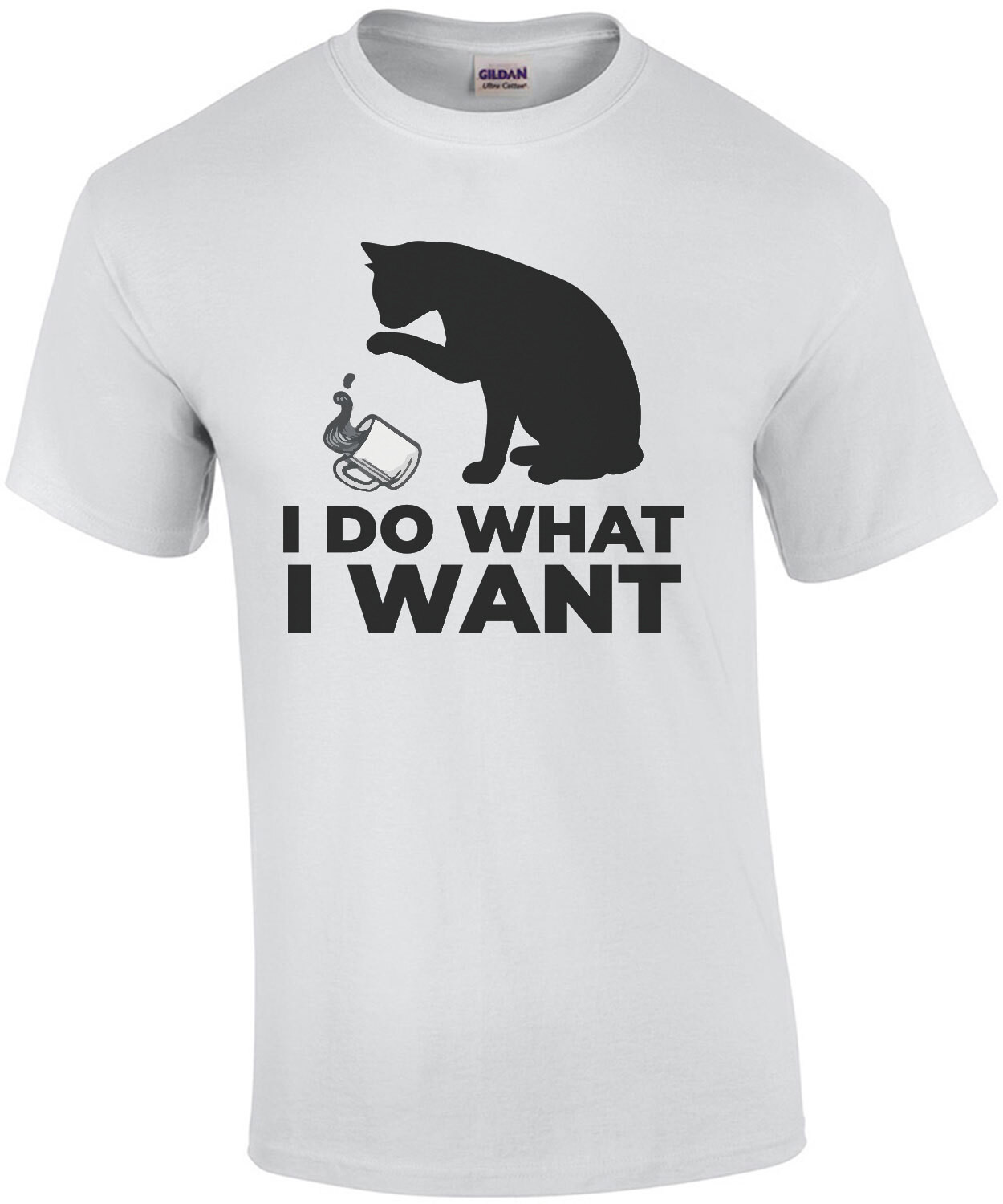 I do what I want - funny cat t-shirt