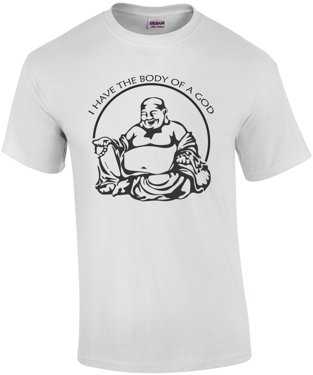 I have the body of a god - funny fat guy t-shirt