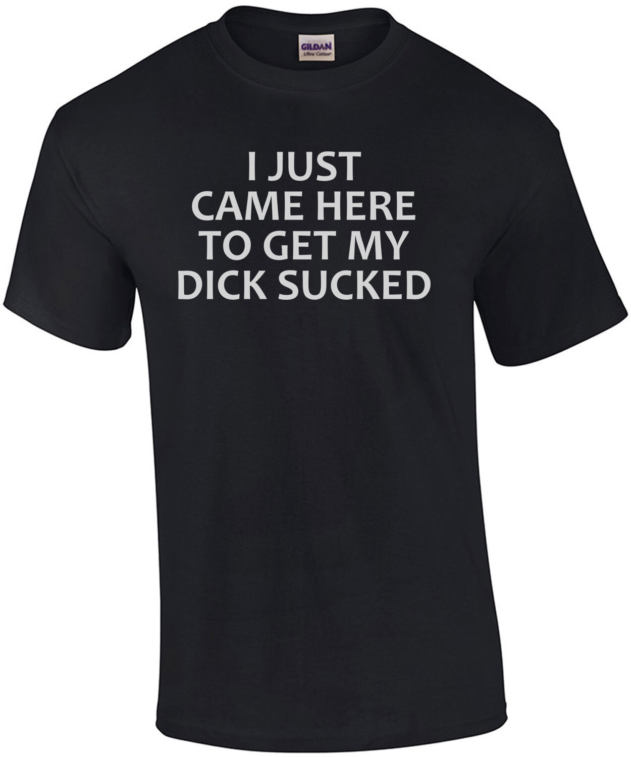 I just came here to get my dick sucked - funny offensive sexual t-shirt