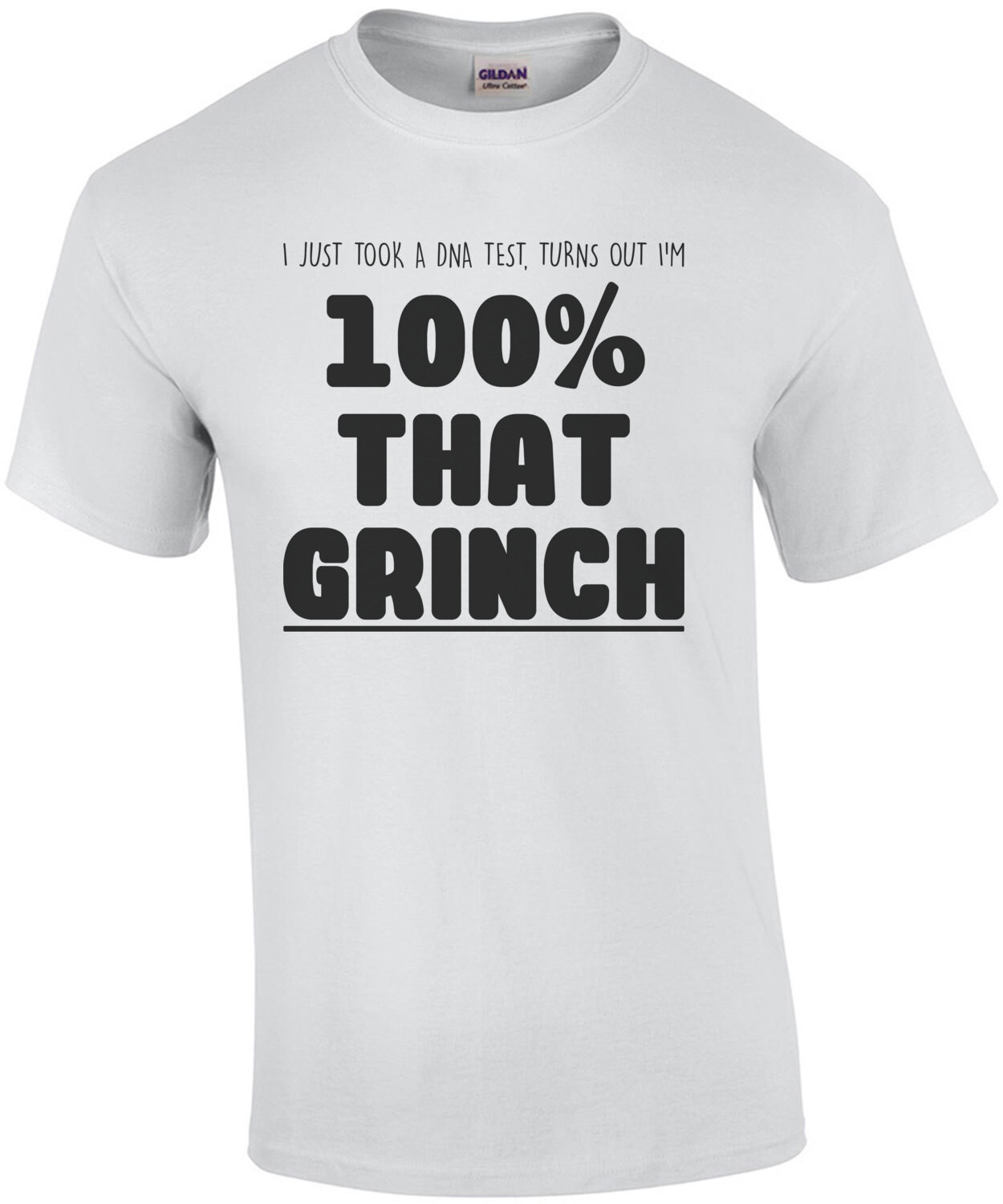 I just took a DNA test, turns out I'm 100% that grinch - funny christmas t-shirt