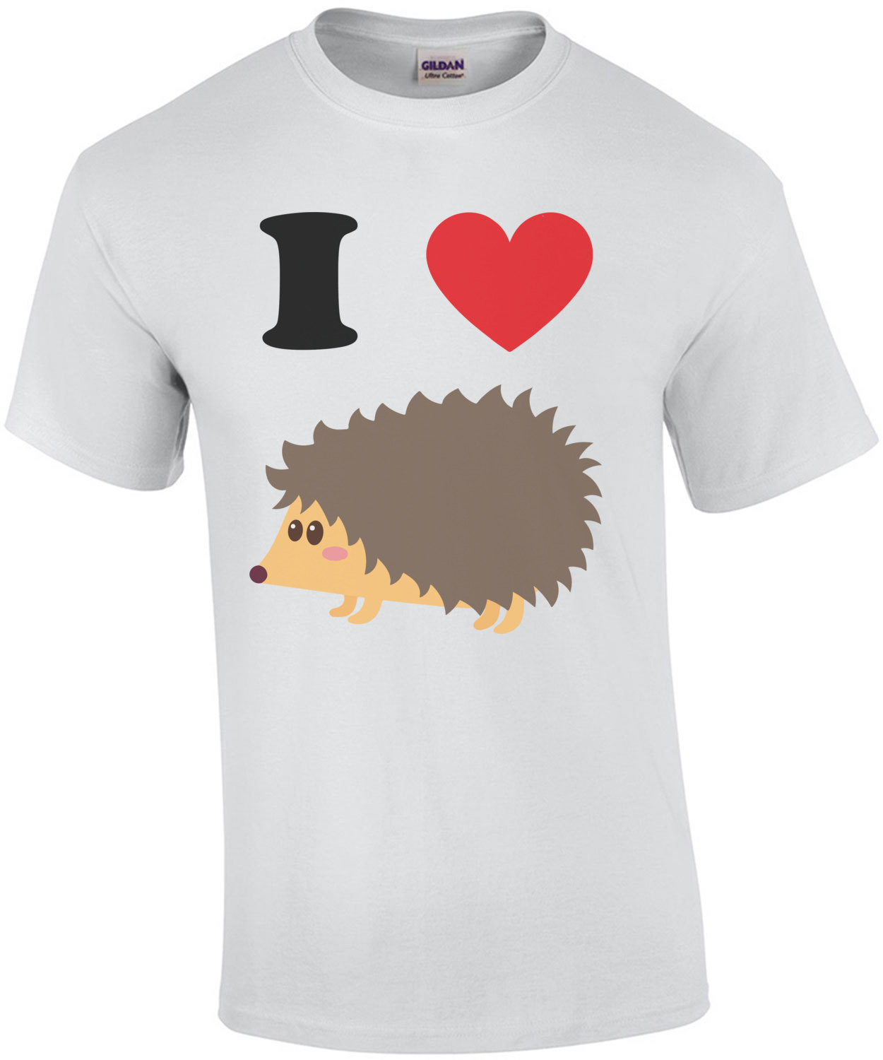 I love (heart) hedgehogs - hedgehog t-shirt