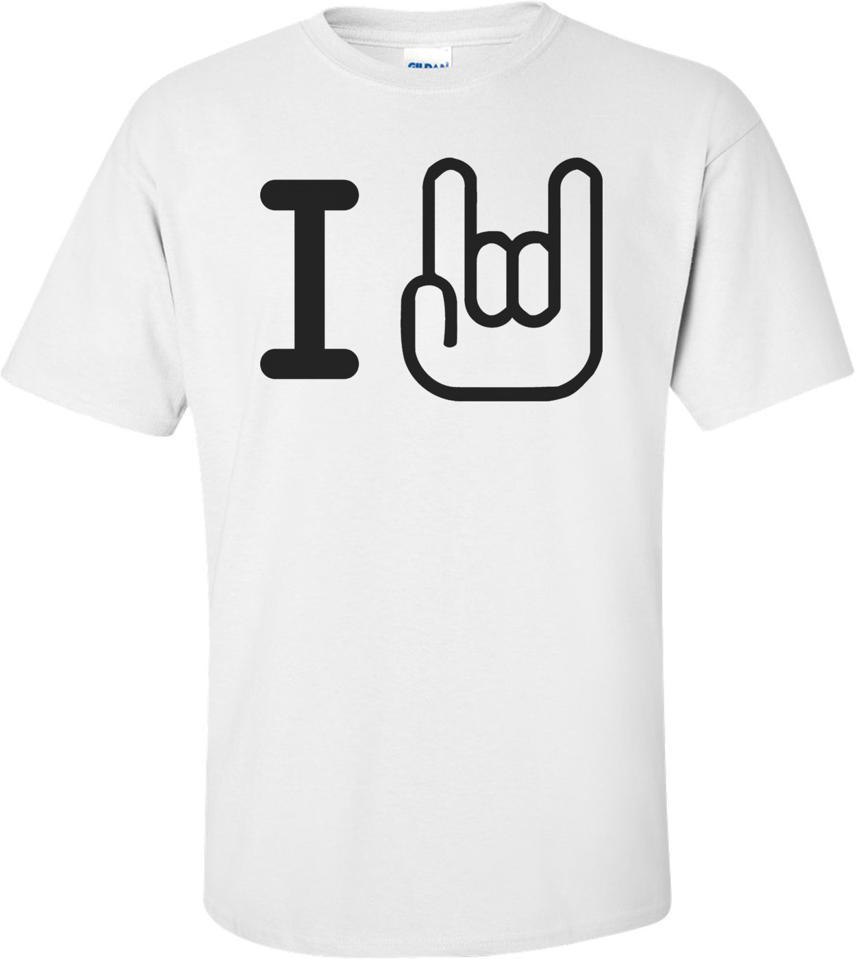 I Rock Horns Sign T-shirt