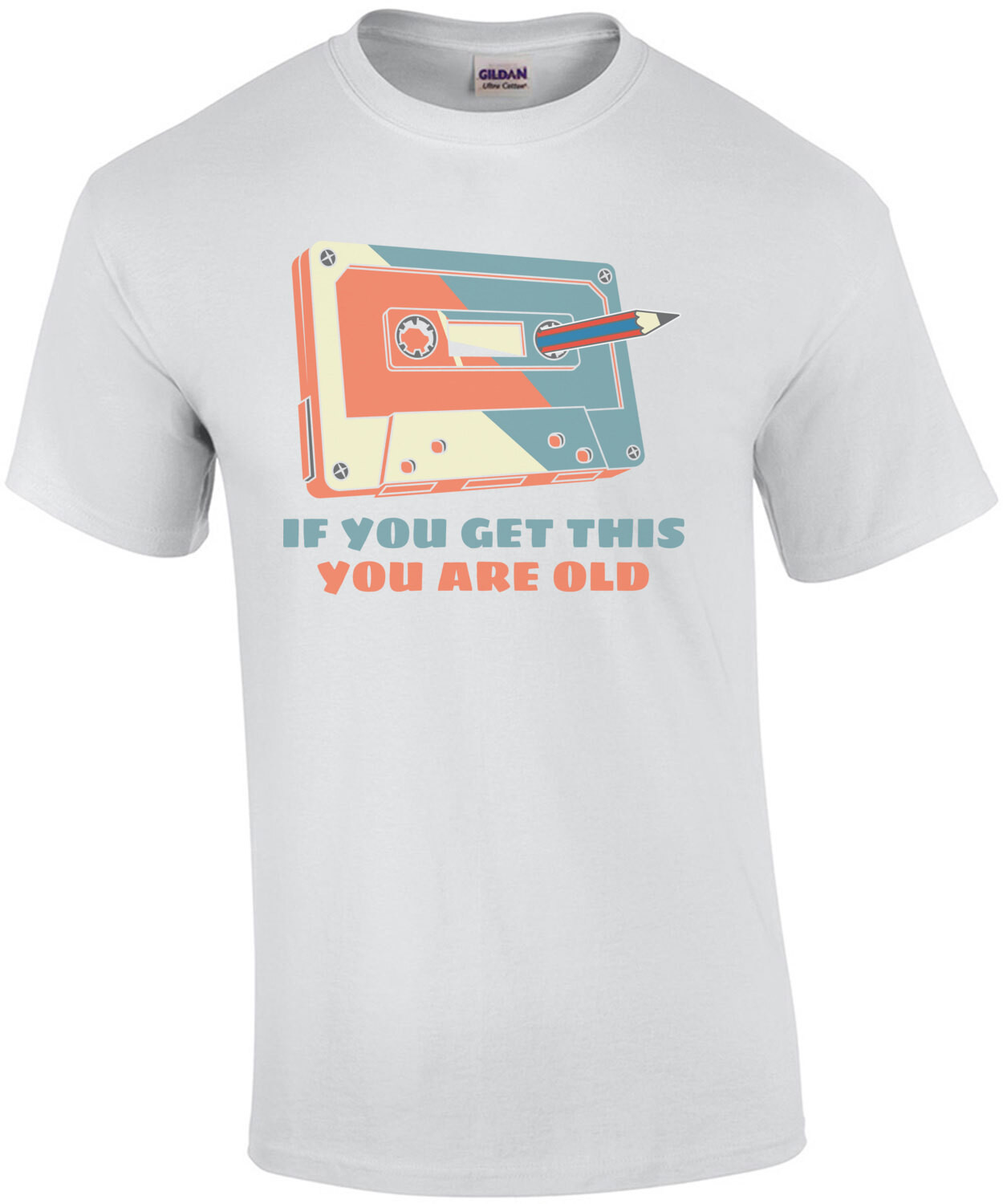 If You Get This You Are Old Cassette Pencil Shirt