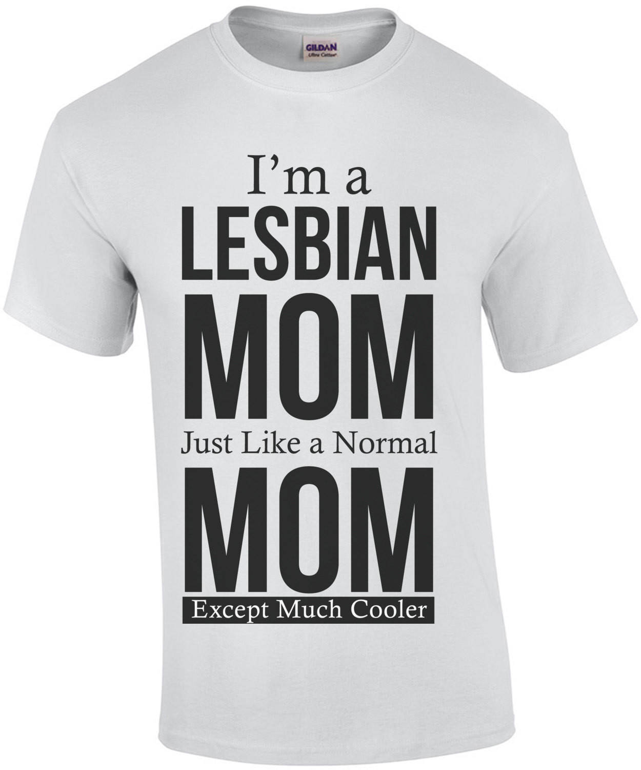 I'm a lesbian mom - just like a normal mom - expect much cooler - Lesbian T-Shirt
