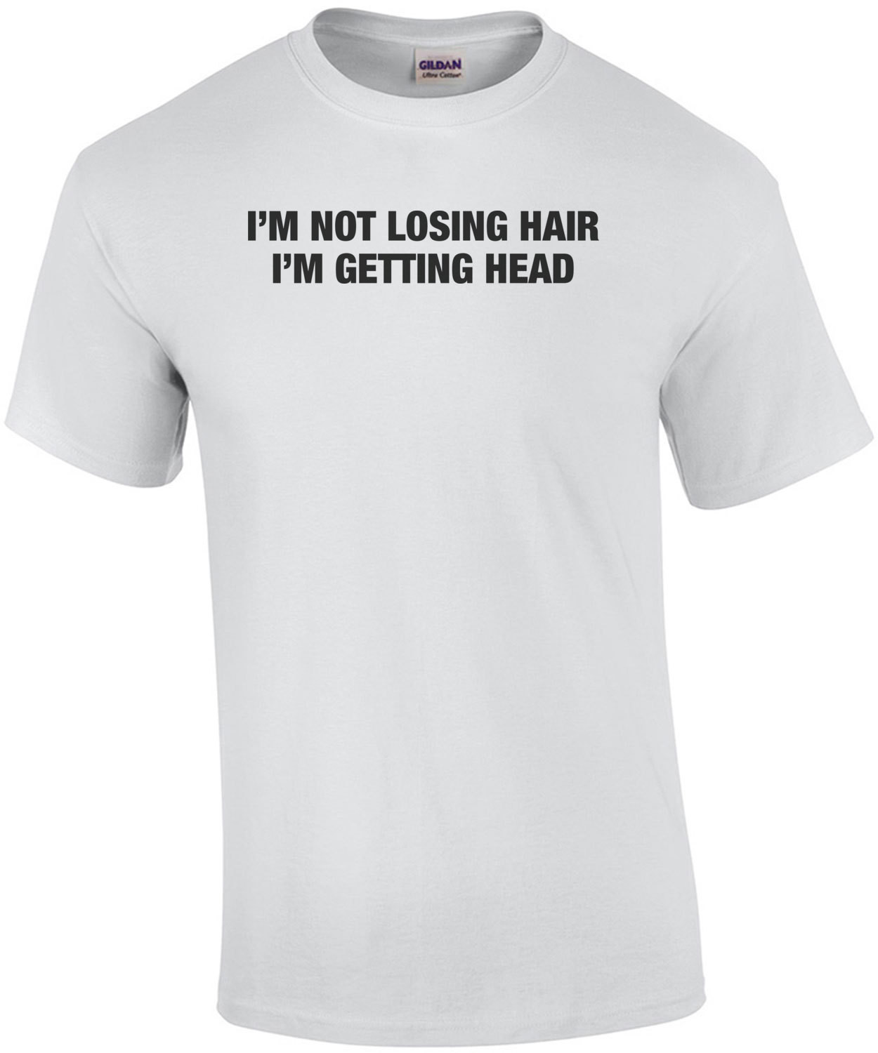 I'm not losing hair. I'm getting head. Funny Bald T-Shirt.