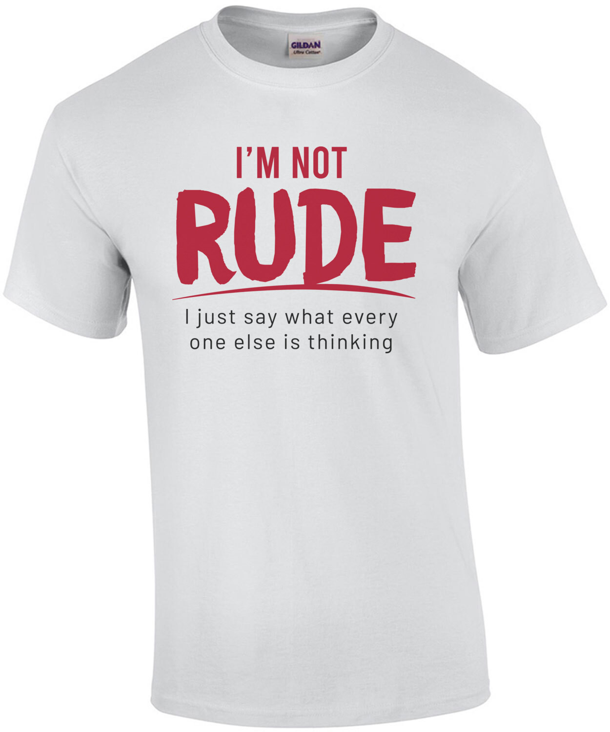 I'm not rude - I just say what every one else is thinking - sarcastic t-shirt