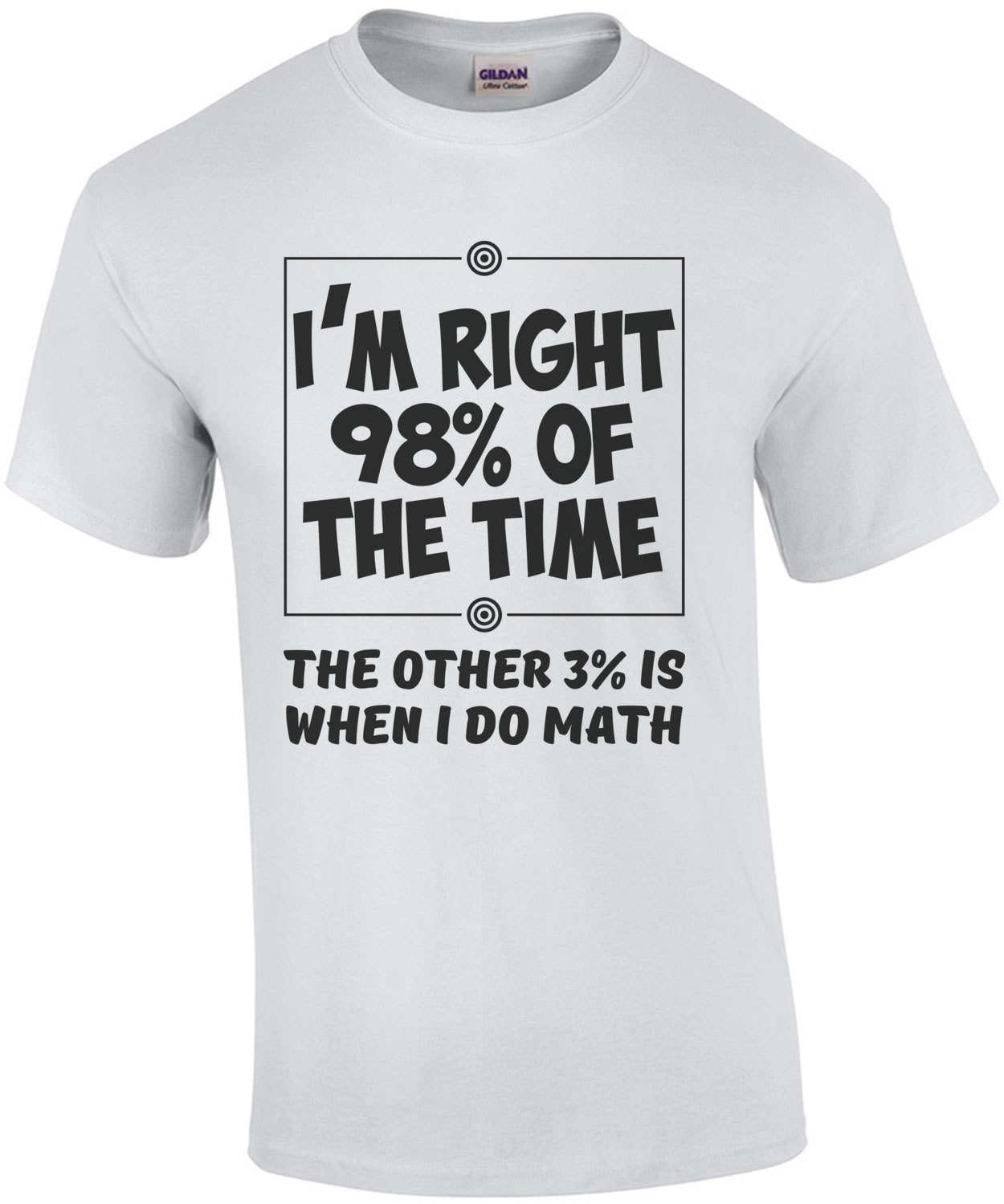 I'm Right 98% Of The Time The Other 3% Is When I Do Math