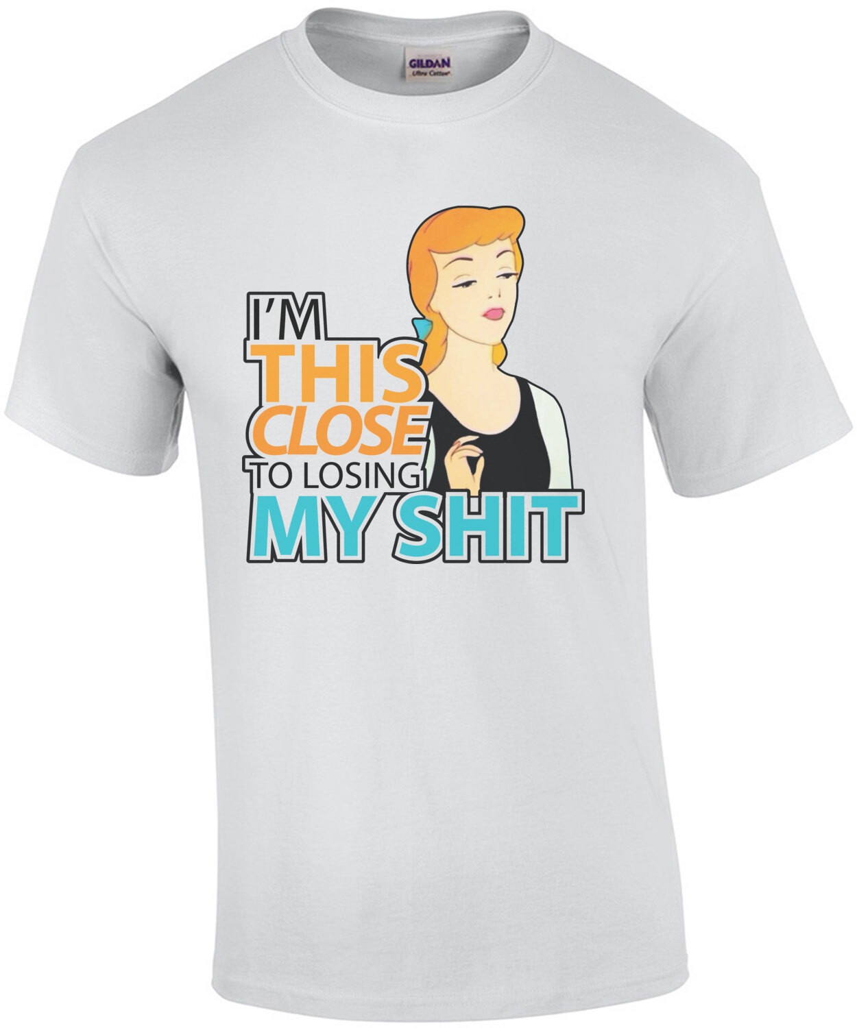 I'm this close to losing my shit - funny ladies t-shirt