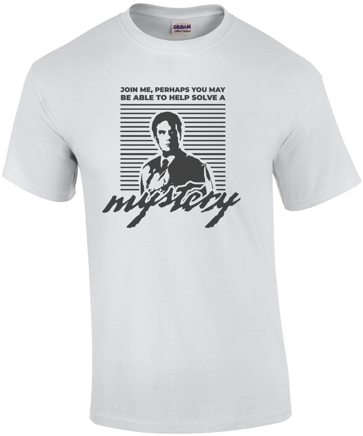 Join me, perhaps you may be able to help solve a mystery - Unsolved Mysteries 80's T-Shirt