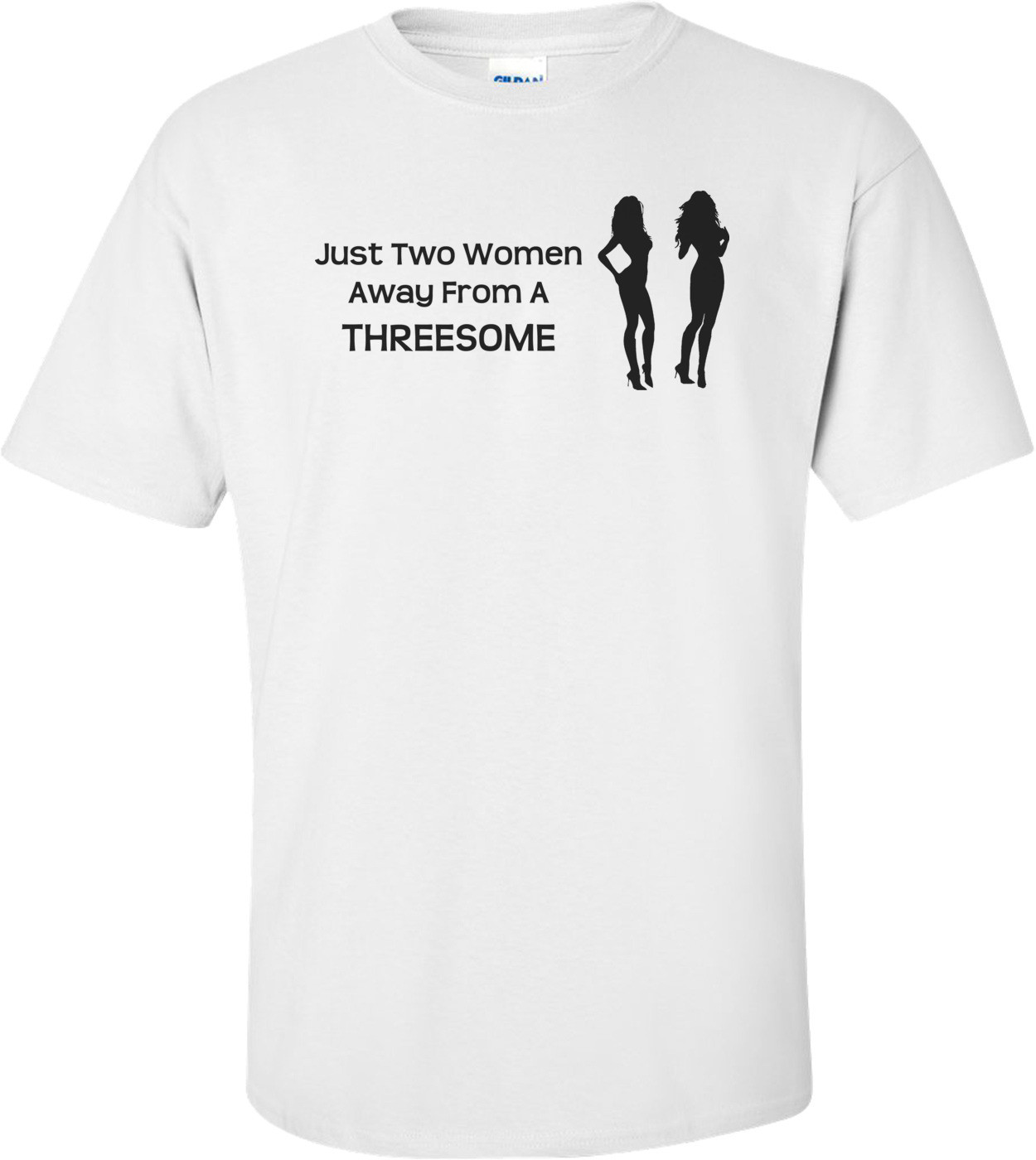 Just Two Women Away From A Threesome T-shirt